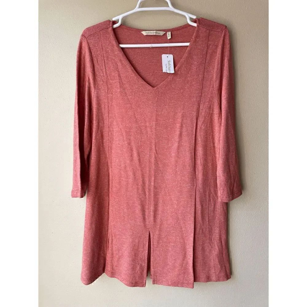 Soft Surroundings Ophelia Tunic in Mango Heather Size Medium